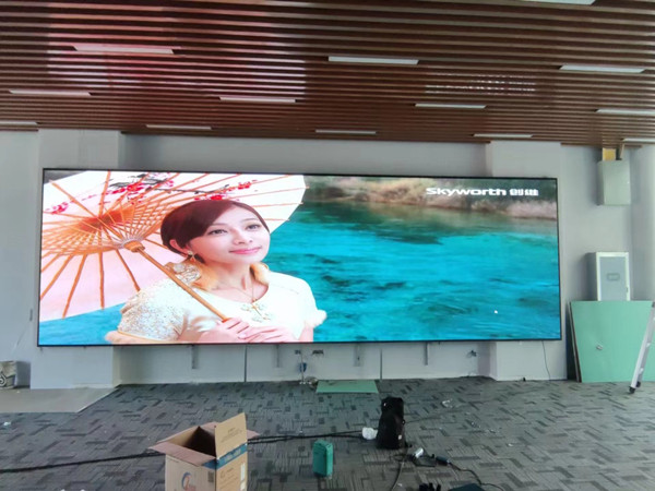 海西P1.53led小间距屏安装案例